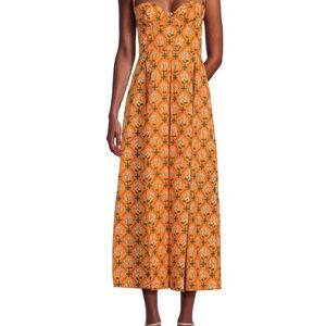 Mambo Herbal Floral Midi Dress
